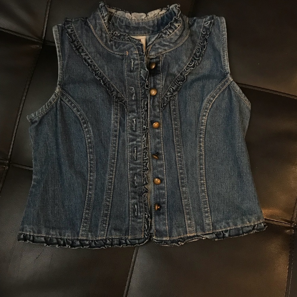 Kids jean vest